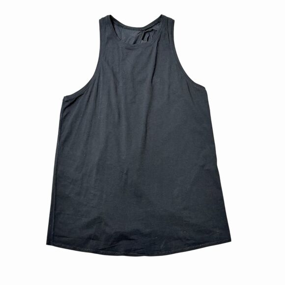 Lululemon Women's Open Back Tank Top Black Size L Casual Summer - Picture 2 of 10